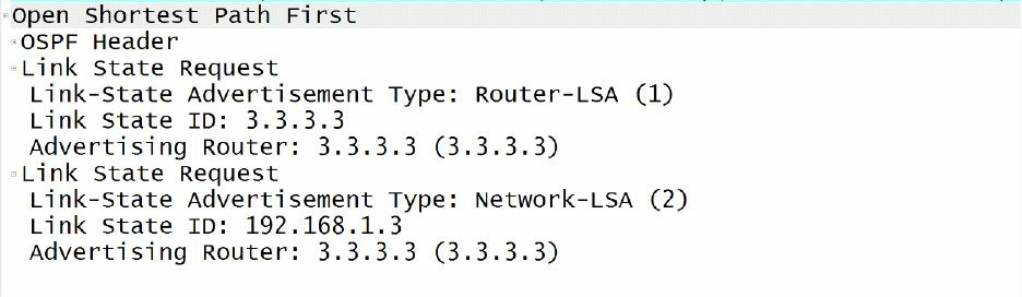 OSPF链路状态请求数据包